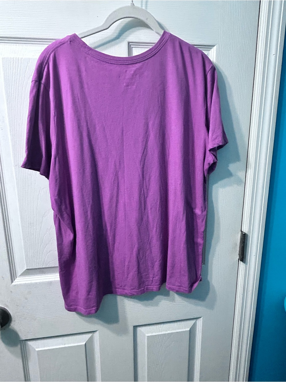 Nike Purple Short Sleeve Tee with White Swoosh Logo - Picture 4 of 4